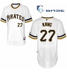 Mens Majestic Pittsburgh Pirates 27 Jung ho Kang Authentic White Alternate 2 Cool Base MLB Jersey Mens Majestic Pittsburgh Pirates 27 Jung ho Kang Authentic White Alternate 2 Cool Base MLB Jersey