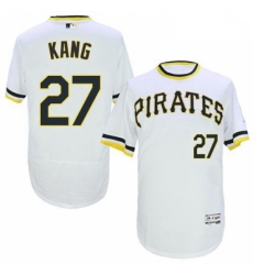 Mens Majestic Pittsburgh Pirates 27 Jung ho Kang White Flexbase Authentic Collection Cooperstown MLB Jersey Mens Majestic Pittsburgh Pirates 27 Jung ho Kang White Flexbase Authentic Collection Cooperstown MLB Jersey