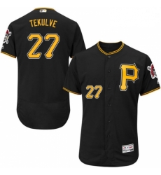 Mens Majestic Pittsburgh Pirates 27 Kent Tekulve Black Alternate Flex Base Authentic Collection MLB Jersey Mens Majestic Pittsburgh Pirates 27 Kent Tekulve Black Alternate Flex Base Authentic Collection MLB Jersey