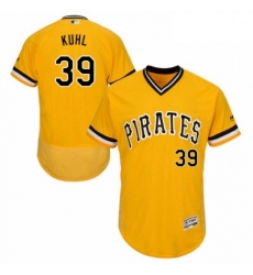 Mens Majestic Pittsburgh Pirates 39 Chad Kuhl Gold Alternate Flex Base Authentic Collection MLB Jersey Mens Majestic Pittsburgh Pirates 39 Chad Kuhl Gold Alternate Flex Base Authentic Collection MLB Jersey