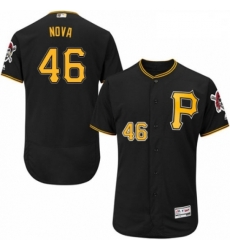 Mens Majestic Pittsburgh Pirates 46 Ivan Nova Black Alternate Flex Base Authentic Collection MLB Jersey Mens Majestic Pittsburgh Pirates 46 Ivan Nova Black Alternate Flex Base Authentic Collection MLB Jersey