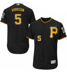 Mens Majestic Pittsburgh Pirates 5 Josh Harrison Black Alternate Flex Base Authentic Collection MLB Jersey Mens Majestic Pittsburgh Pirates 5 Josh Harrison Black Alternate Flex Base Authentic Collection MLB Jersey