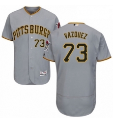Mens Majestic Pittsburgh Pirates 73 Felipe Vazquez Grey Road Flex Base Authentic Collection MLB Jersey Mens Majestic Pittsburgh Pirates 73 Felipe Vazquez Grey Road Flex Base Authentic Collection MLB Jersey