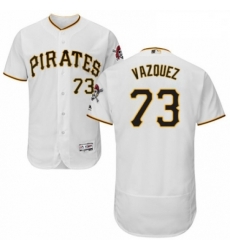 Mens Majestic Pittsburgh Pirates 73 Felipe Vazquez White Home Flex Base Authentic Collection MLB Jersey Mens Majestic Pittsburgh Pirates 73 Felipe Vazquez White Home Flex Base Authentic Collection MLB Jersey