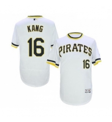 Mens Pittsburgh Pirates 16 Jung ho Kang White Flexbase Authentic Collection Cooperstown Baseball Jersey Mens Pittsburgh Pirates 16 Jung ho Kang White Flexbase Authentic Collection Cooperstown Baseball Jersey
