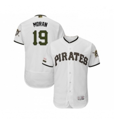 Mens Pittsburgh Pirates 19 Colin Moran White Alternate Authentic Collection Flex Base Baseball Jersey Mens Pittsburgh Pirates 19 Colin Moran White Alternate Authentic Collection Flex Base Baseball Jersey