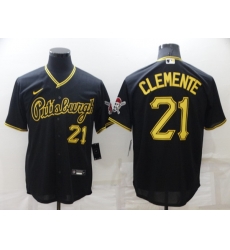 Men's Pittsburgh Pirates #21 Roberto Clemente Black Cool Base Stitched Jersey Men's Pittsburgh Pirates #21 Roberto Clemente Black Cool Base Stitched Jersey