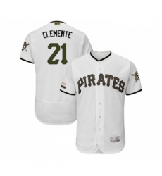 Mens Pittsburgh Pirates 21 Roberto Clemente White Alternate Authentic Collection Flex Base Baseball Jersey Mens Pittsburgh Pirates 21 Roberto Clemente White Alternate Authentic Collection Flex Base Baseball Jersey