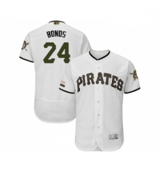 Mens Pittsburgh Pirates 24 Barry Bonds White Alternate Authentic Collection Flex Base Baseball Jersey Mens Pittsburgh Pirates 24 Barry Bonds White Alternate Authentic Collection Flex Base Baseball Jersey