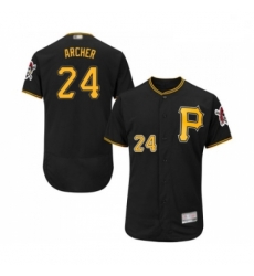 Mens Pittsburgh Pirates 24 Chris Archer Black Alternate Flex Base Authentic Collection Baseball Jersey Mens Pittsburgh Pirates 24 Chris Archer Black Alternate Flex Base Authentic Collection Baseball Jersey