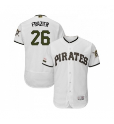 Mens Pittsburgh Pirates 26 Adam Frazier White Alternate Authentic Collection Flex Base Baseball Jersey Mens Pittsburgh Pirates 26 Adam Frazier White Alternate Authentic Collection Flex Base Baseball Jersey