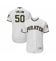 Mens Pittsburgh Pirates 50 Jameson Taillon White Alternate Authentic Collection Flex Base Baseball Jersey Mens Pittsburgh Pirates 50 Jameson Taillon White Alternate Authentic Collection Flex Base Baseball Jersey