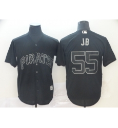 Pirates 55 Josh Bell JB Black 2019 Players 27 Weekend Player Jersey Pirates 55 Josh Bell JB Black 2019 Players 27 Weekend Player Jersey