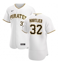 Pittsburgh Pirates 32 Geoff Hartlieb Men Nike White Home 2020 Authentic Player MLB Jersey Pittsburgh Pirates 32 Geoff Hartlieb Men Nike White Home 2020 Authentic Player MLB Jersey