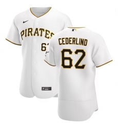 Pittsburgh Pirates 62 Blake Cederlind Men Nike White Home 2020 Authentic Player MLB Jersey Pittsburgh Pirates 62 Blake Cederlind Men Nike White Home 2020 Authentic Player MLB Jersey