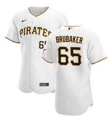 Pittsburgh Pirates 65 JT Brubaker Men Nike White Home 2020 Authentic Player MLB Jersey Pittsburgh Pirates 65 JT Brubaker Men Nike White Home 2020 Authentic Player MLB Jersey