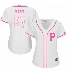 Womens Majestic Pittsburgh Pirates 27 Jung ho Kang Replica White Fashion Cool Base MLB Jersey Womens Majestic Pittsburgh Pirates 27 Jung ho Kang Replica White Fashion Cool Base MLB Jersey