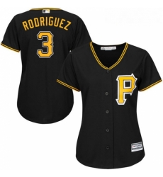 Womens Majestic Pittsburgh Pirates 3 Sean Rodriguez Authentic Black Alternate Cool Base MLB Jersey Womens Majestic Pittsburgh Pirates 3 Sean Rodriguez Authentic Black Alternate Cool Base MLB Jersey