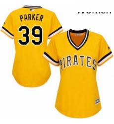 Womens Majestic Pittsburgh Pirates 39 Dave Parker Replica Gold Alternate Cool Base MLB Jersey Womens Majestic Pittsburgh Pirates 39 Dave Parker Replica Gold Alternate Cool Base MLB Jersey