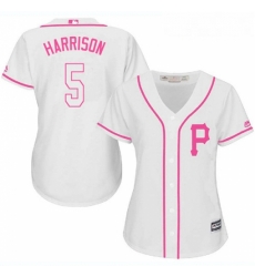 Womens Majestic Pittsburgh Pirates 5 Josh Harrison Authentic White Fashion Cool Base MLB Jersey Womens Majestic Pittsburgh Pirates 5 Josh Harrison Authentic White Fashion Cool Base MLB Jersey