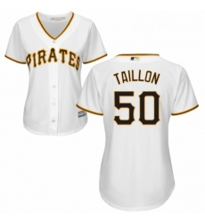Womens Majestic Pittsburgh Pirates 50 Jameson Taillon Authentic White Home Cool Base MLB Jersey Womens Majestic Pittsburgh Pirates 50 Jameson Taillon Authentic White Home Cool Base MLB Jersey