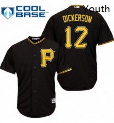 Youth Majestic Pittsburgh Pirates 12 Corey Dickerson Authentic Black Alternate Cool Base MLB Jersey Youth Majestic Pittsburgh Pirates 12 Corey Dickerson Authentic Black Alternate Cool Base MLB Jersey