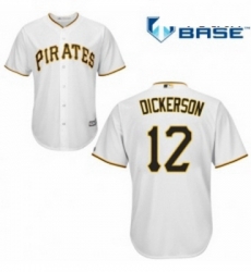 Youth Majestic Pittsburgh Pirates 12 Corey Dickerson Replica White Home Cool Base MLB Jersey Youth Majestic Pittsburgh Pirates 12 Corey Dickerson Replica White Home Cool Base MLB Jersey