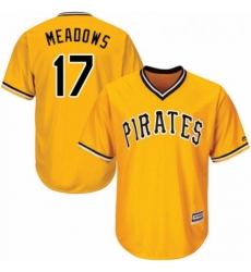 Youth Majestic Pittsburgh Pirates 17 Austin Meadows Authentic Gold Alternate Cool Base MLB Jersey Youth Majestic Pittsburgh Pirates 17 Austin Meadows Authentic Gold Alternate Cool Base MLB Jersey