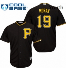 Youth Majestic Pittsburgh Pirates 19 Colin Moran Replica Black Alternate Cool Base MLB Jersey Youth Majestic Pittsburgh Pirates 19 Colin Moran Replica Black Alternate Cool Base MLB Jersey