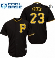 Youth Majestic Pittsburgh Pirates 23 David Freese Replica Black Alternate Cool Base MLB Jersey Youth Majestic Pittsburgh Pirates 23 David Freese Replica Black Alternate Cool Base MLB Jersey