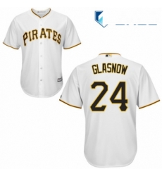 Youth Majestic Pittsburgh Pirates 24 Tyler Glasnow Replica White Home Cool Base MLB Jersey Youth Majestic Pittsburgh Pirates 24 Tyler Glasnow Replica White Home Cool Base MLB Jersey
