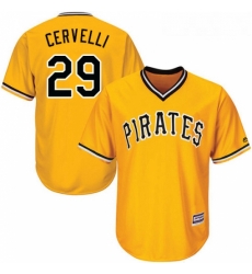 Youth Majestic Pittsburgh Pirates 29 Francisco Cervelli Authentic Gold Alternate Cool Base MLB Jersey Youth Majestic Pittsburgh Pirates 29 Francisco Cervelli Authentic Gold Alternate Cool Base MLB Jersey