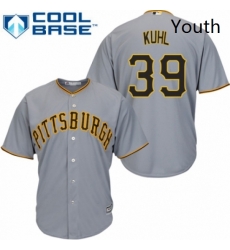 Youth Majestic Pittsburgh Pirates 39 Chad Kuhl Authentic Grey Road Cool Base MLB Jersey Youth Majestic Pittsburgh Pirates 39 Chad Kuhl Authentic Grey Road Cool Base MLB Jersey