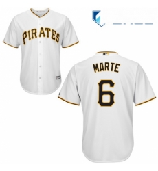 Youth Majestic Pittsburgh Pirates 6 Starling Marte Authentic White Home Cool Base MLB Jersey Youth Majestic Pittsburgh Pirates 6 Starling Marte Authentic White Home Cool Base MLB Jersey