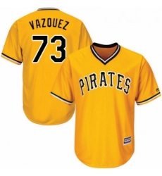 Youth Majestic Pittsburgh Pirates 73 Felipe Vazquez Authentic Gold Alternate Cool Base MLB Jersey Youth Majestic Pittsburgh Pirates 73 Felipe Vazquez Authentic Gold Alternate Cool Base MLB Jersey