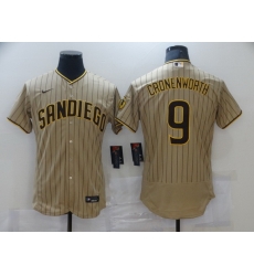 Men Nike San Diego Padres 9 CRONENWORTH Brown Stitichen Authentic Alternate Player Jersey Men Nike San Diego Padres 9 CRONENWORTH Brown Stitichen Authentic Alternate Player Jersey