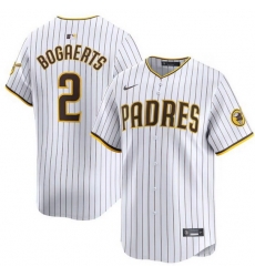 Men San Diego Padres 2 Xander Bogaerts White 2024 Home Limited Stitched Baseball Jersey Men San Diego Padres 2 Xander Bogaerts White 2024 Home Limited Stitched Baseball Jersey