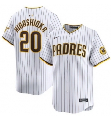 Men San Diego Padres 20 Kyle Higashioka White 2024 Home Limited Stitched Baseball Jersey Men San Diego Padres 20 Kyle Higashioka White 2024 Home Limited Stitched Baseball Jersey