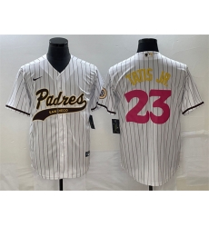 Men San Diego Padres 23 Fernando Tatis Jr White Cool Base Stitched Baseball Jersey Men San Diego Padres 23 Fernando Tatis Jr White Cool Base Stitched Baseball Jersey