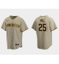 Men San Diego Padres 25 Tim Hill Tan Cool Base Stitched Jersey Men San Diego Padres 25 Tim Hill Tan Cool Base Stitched Jersey
