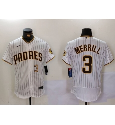 Men San Diego Padres 3 Jackson Merrill white Cool Base Stitched Baseball Jersey 013 Men San Diego Padres 3 Jackson Merrill white Cool Base Stitched Baseball Jersey 013