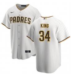 Men San Diego Padres 34 Kyle Higashioka White Cool Base Stitched Baseball Jersey Men San Diego Padres 34 Kyle Higashioka White Cool Base Stitched Baseball Jersey