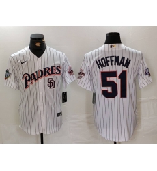 Men San Diego Padres 51 Trevor Hoffman White 1998 World Series Cool Base Stitched Baseball Jersey 1 Men San Diego Padres 51 Trevor Hoffman White 1998 World Series Cool Base Stitched Baseball Jersey 1