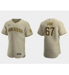Men San Diego Padres 67 Seth Lugo Tan Flex Base Stitched Baseball Jersey Men San Diego Padres 67 Seth Lugo Tan Flex Base Stitched Baseball Jersey