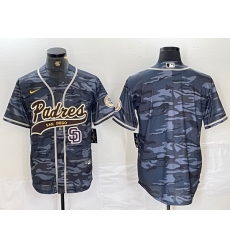 Men San Diego Padres Blank Gray Camo Cool Base Stitched Baseball Jersey 9 Men San Diego Padres Blank Gray Camo Cool Base Stitched Baseball Jersey 9