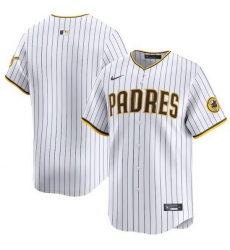 Men San Diego Padres Blank White 2024 Home Limited Stitched Baseball Jersey Men San Diego Padres Blank White 2024 Home Limited Stitched Baseball Jersey