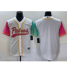 Men San Diego Padres Blank White City Connect Cool Base Stitched Baseball Jersey Men San Diego Padres Blank White City Connect Cool Base Stitched Baseball Jersey