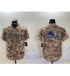 Men San Diego Padres Tan Camo Team Big Logo Cool Base Stitched Baseball Jersey 1 Men San Diego Padres Tan Camo Team Big Logo Cool Base Stitched Baseball Jersey 1