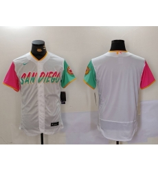 Men San Diego Padres big logo Profar White City Connect Cool Base Stitched Baseball Jersey 7 Men San Diego Padres big logo Profar White City Connect Cool Base Stitched Baseball Jersey 7
