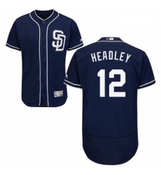 Mens Majestic San Diego Padres 12 Chase Headley Navy Blue Alternate Flex Base Authentic Collection MLB Jersey Mens Majestic San Diego Padres 12 Chase Headley Navy Blue Alternate Flex Base Authentic Collection MLB Jersey